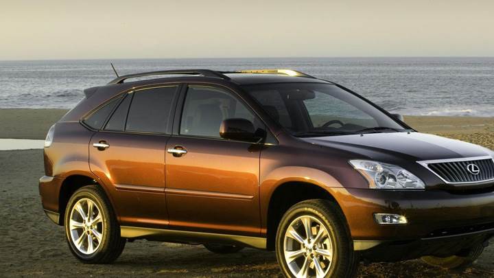 2009 Lexus RX 350 In Brown At Sea Side Photoshoot